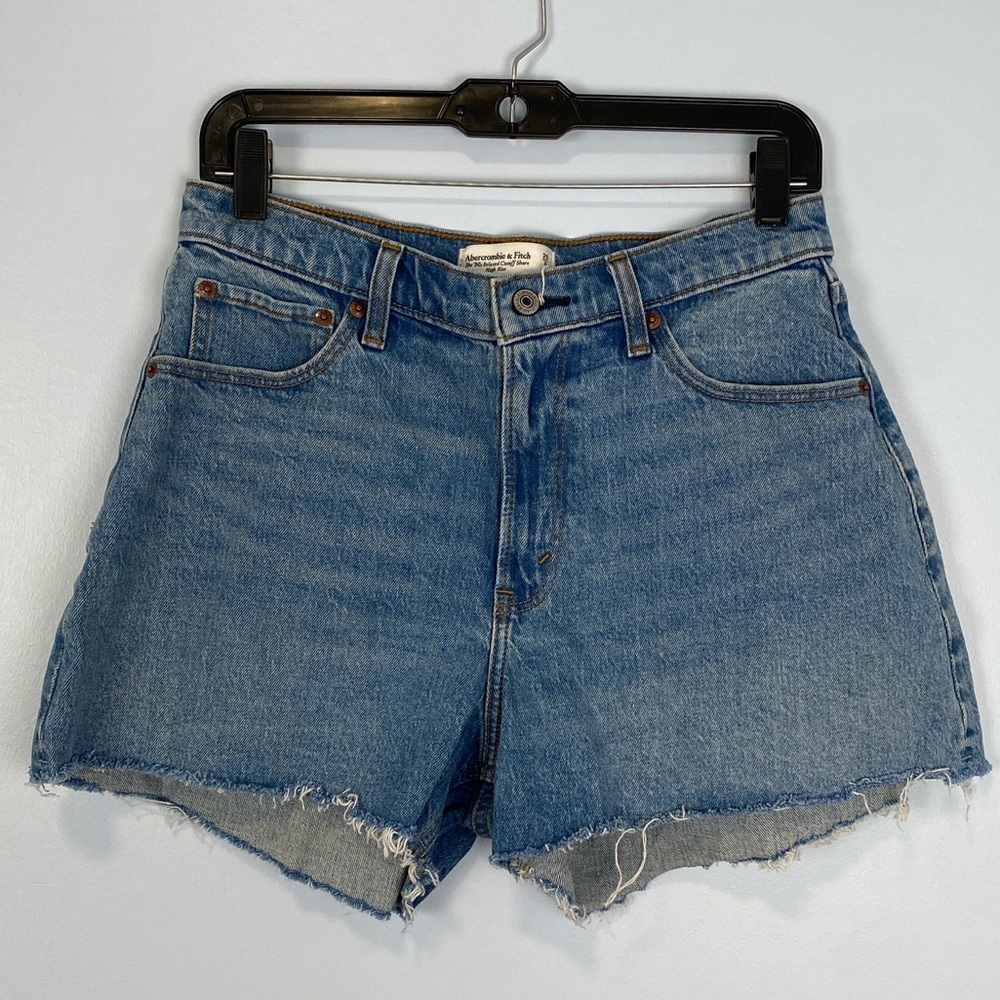 Abercrombie and Fitch Curve Love High Rise 90s Relaxed Cutoff Short Sz 29 Beach